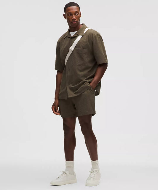 Airing Easy Camp-Collar Shirt Textured