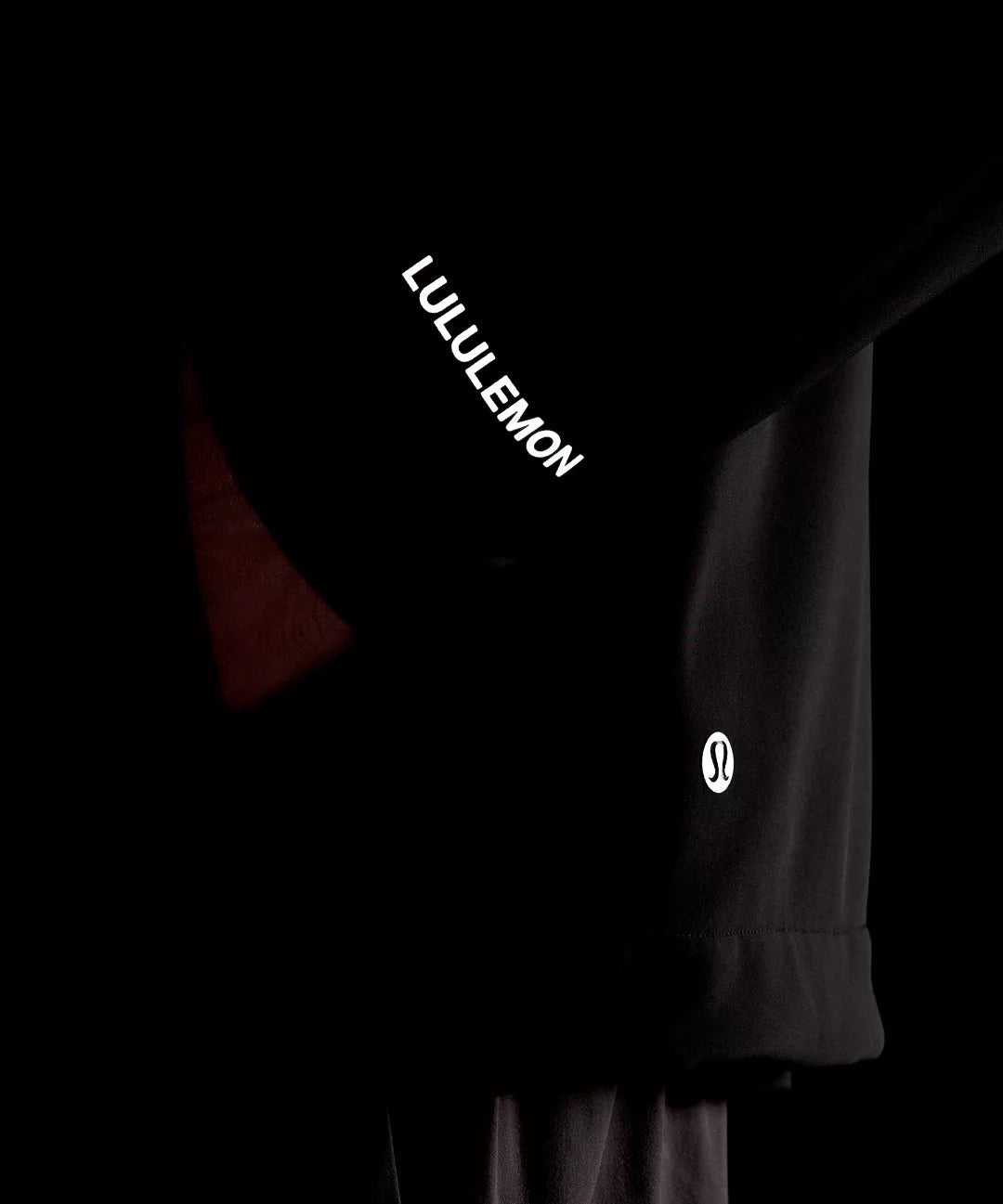 Lululemon athletic wear with logo on a dark background