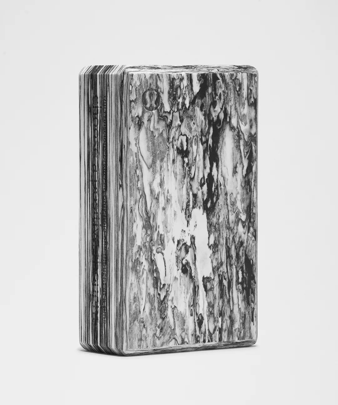Wooden box with a textured surface on a white background