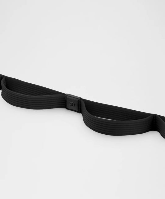 Black belt on a light gray background