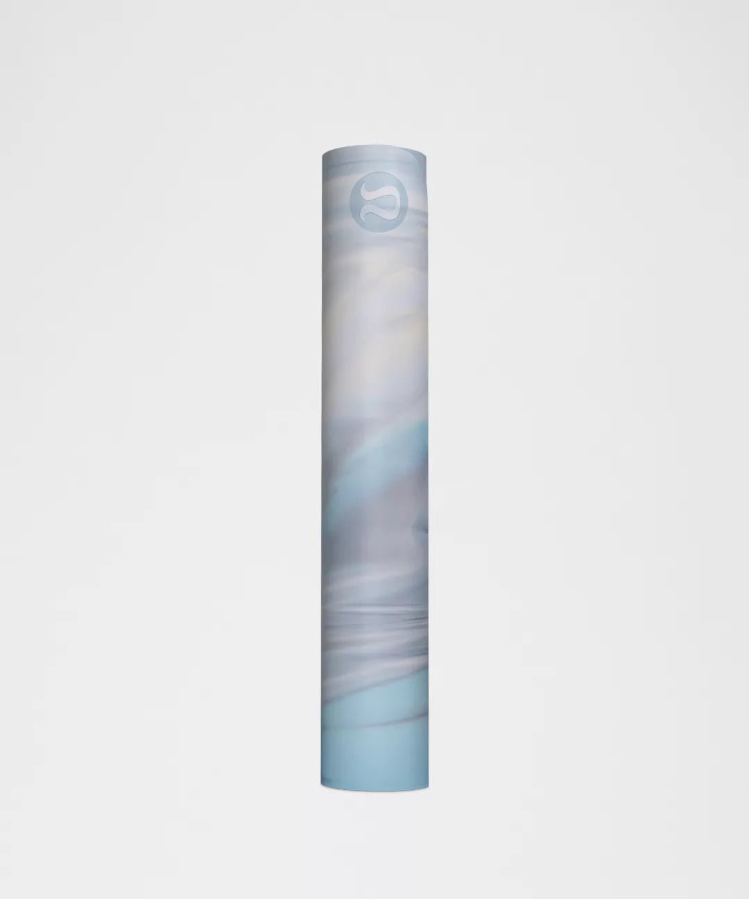 Yoga mat with a gradient design on a light gray background