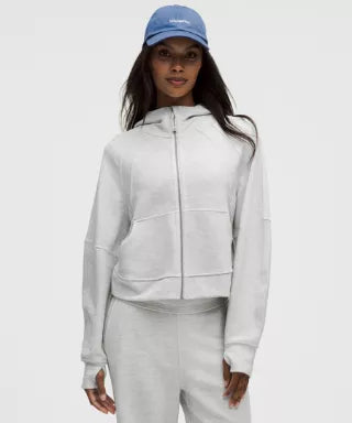 Scuba Oversized Full-Zip Hoodie Waffle