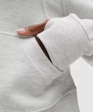 Scuba Oversized Full-Zip Hoodie Waffle
