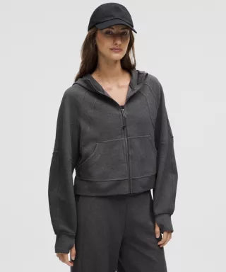 Scuba Oversized Full-Zip Hoodie Waffle