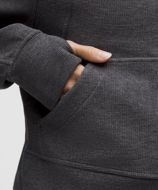 Scuba Oversized Full-Zip Hoodie Waffle