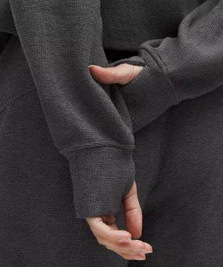 Scuba Oversized Full-Zip Hoodie Waffle