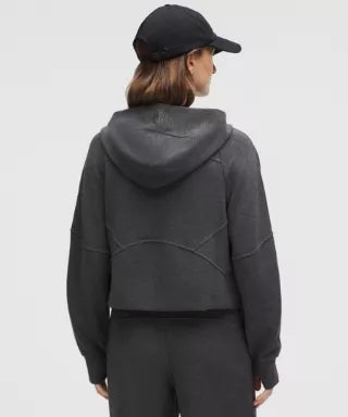 Scuba Oversized Full-Zip Hoodie Waffle