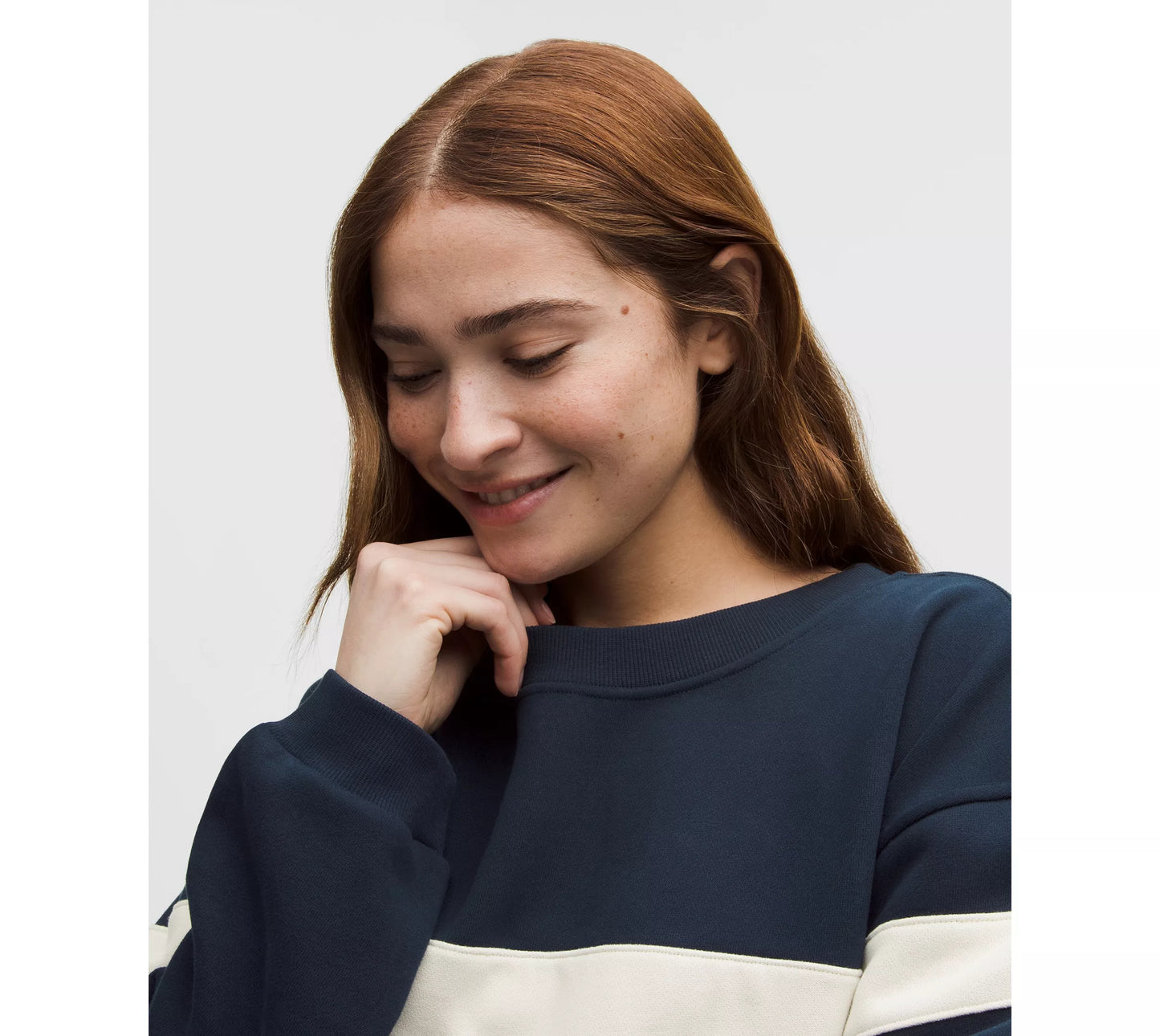 Lululemon Women's Steady State Oversized Pullover Stripe