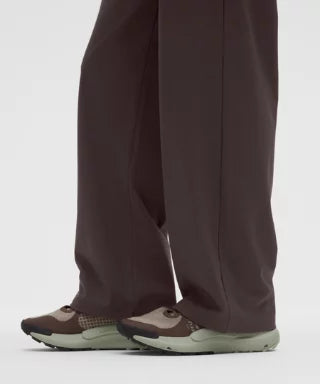 Brown pants and shoes on a white background