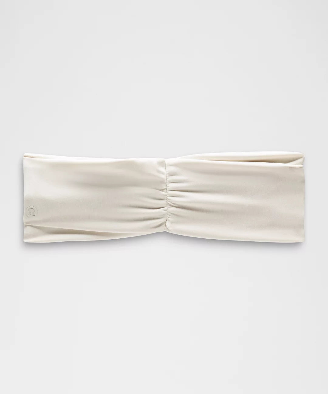 Beige headband on a white background